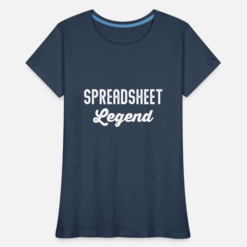 Spreadsheet Legend Tabelle Buchhalter Controller Frauen Premium Bio T-Shirt