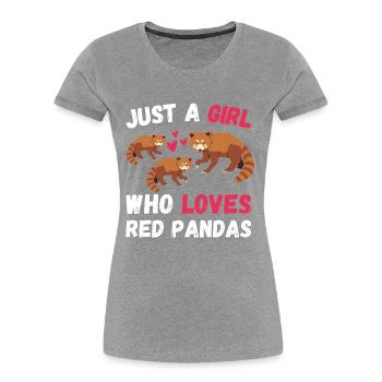 Chinesisches Tier Mädchen Geschenk Roter Panda - Frauen Premium Bio T-Shirt - Navy - Vorne - Mia (176cm)