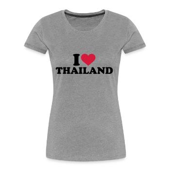 Thailand - Frauen Premium Bio T-Shirt - Navy - Vorne - Mia (176cm)
