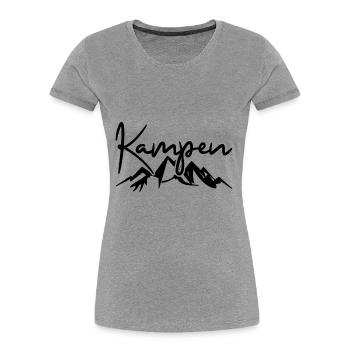 Kampen Berge Bayern - Frauen Premium Bio T-Shirt - Navy - Vorne - Mia (176cm)