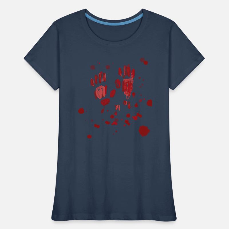 Blut,,Hände,blutspritzer,halloween Frauen Premium Bio T-Shirt