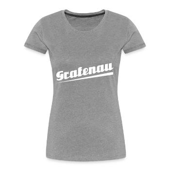 Grafenau - Textdesign mit Stadtnamen - Frauen Premium Bio T-Shirt -  - Vorne - Mia (176cm)