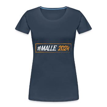 Malle 2024 - Women's Premium Organic T-Shirt - navy - Front - Mia (176cm)