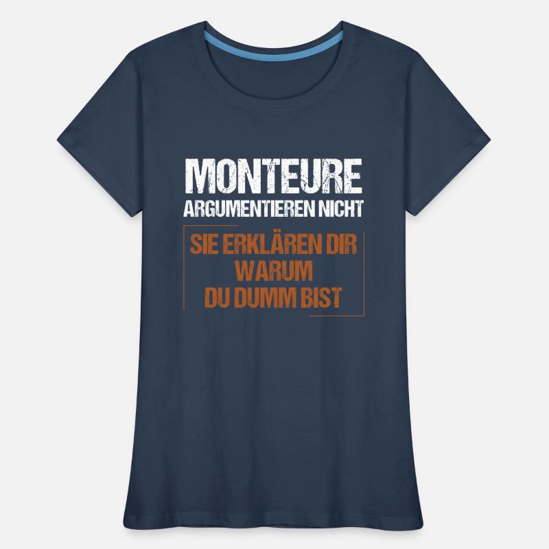 Fitters don't argue Women's Premium Organic T-Shirt