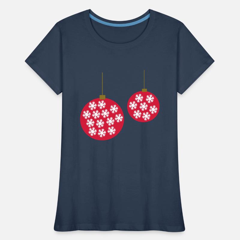Weihnachtskugel T-shirt bio Premium Femme