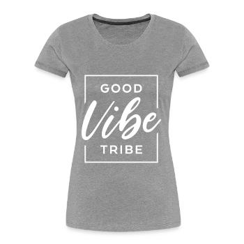Gute Stimmung Stamm - Frauen Premium Bio T-Shirt - Navy - Vorne - Mia (176cm)