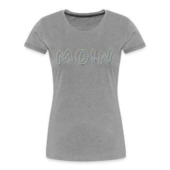 moin - Frauen Premium Bio T-Shirt - Navy - Vorne - Mia (176cm)