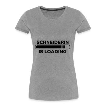 Schneiderin Spruch Lustiges Schneiderin Geschenk - Frauen Premium Bio T-Shirt - Navy - Vorne - Mia (176cm)