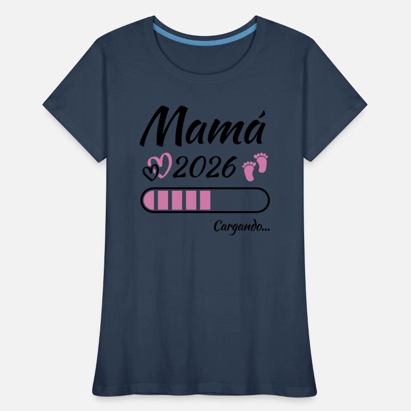 Werdende Mutter 2026 Loading Frauen Premium Bio T-Shirt