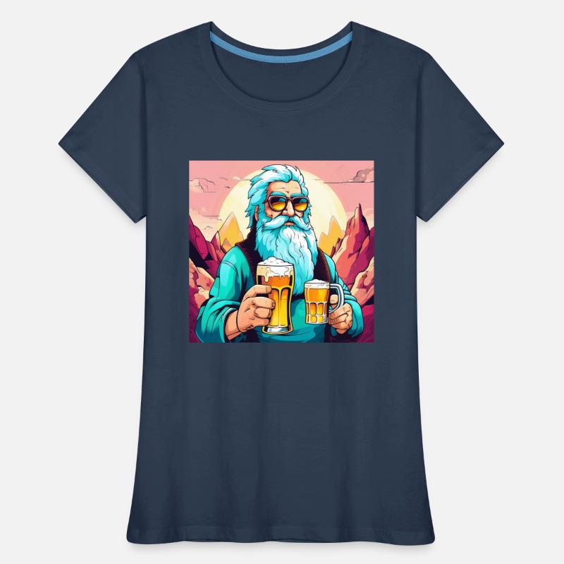 Freundlicher Mann hat eine gute Idee. Bier! Frauen Premium Bio T-Shirt