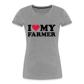 Bauer - Frauen Premium Bio T-Shirt - Navy - Vorne - Mia (176cm)