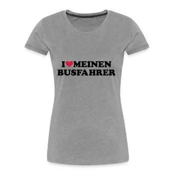 Busfahrer - Frauen Premium Bio T-Shirt - Navy - Vorne - Mia (176cm)