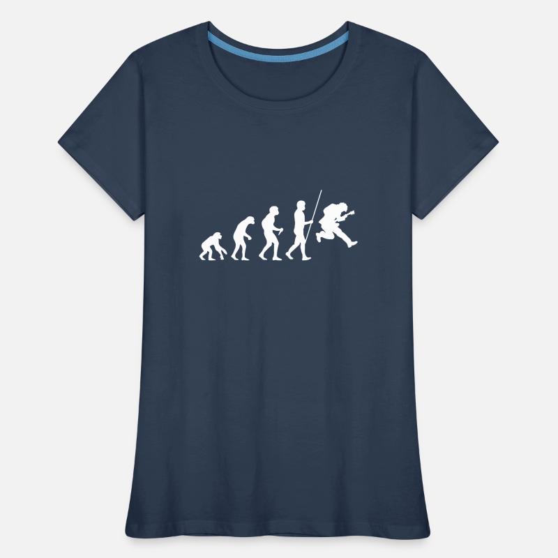 Évolution du guitariste T-shirt bio Premium Femme