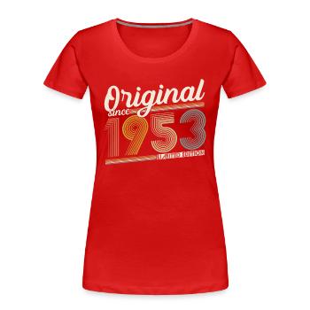 1953 Original Jahrgang Vintage Geburtstag Retro - Frauen Premium Bio T-Shirt -  - Vorne - Mia (176cm)
