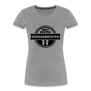 Bürgermeister - Frauen Premium Bio T-Shirt - Navy - Vorne - Mia (176cm)