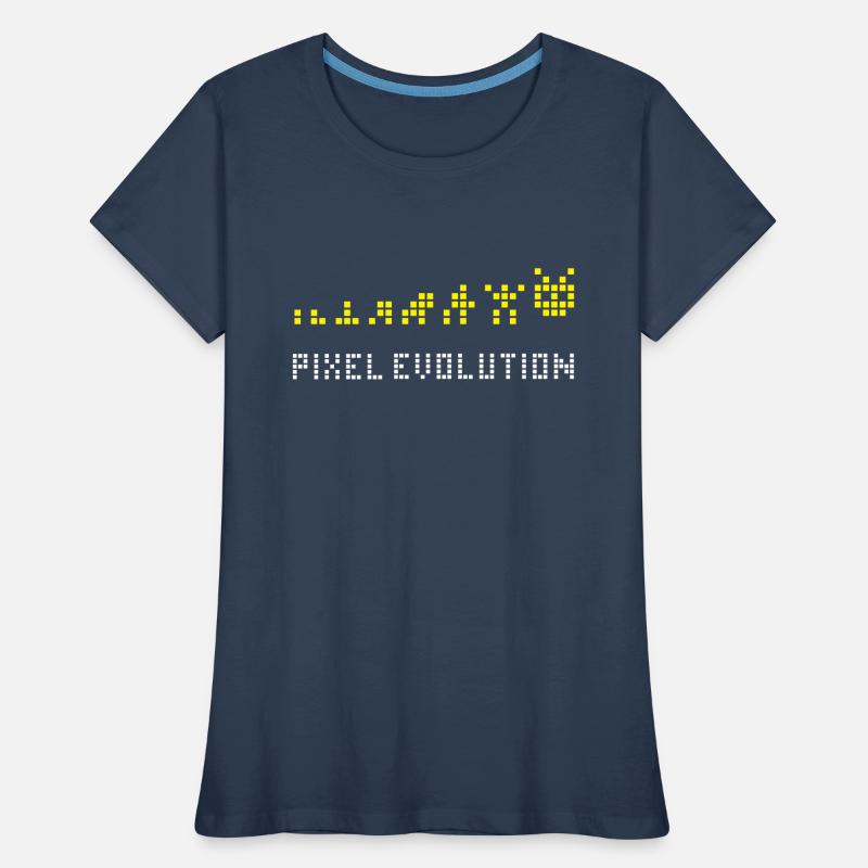 Pixel Evolution T-shirt bio Premium Femme