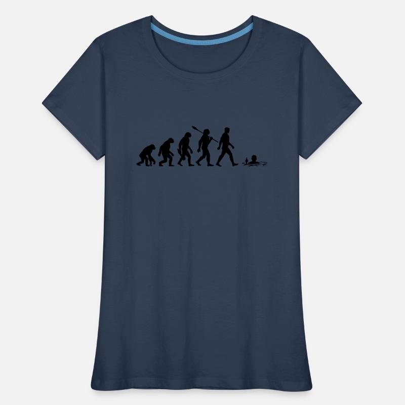 Evolution - Ice baths - Winter bathing - Ice bathing Women's Premium Organic T-Shirt