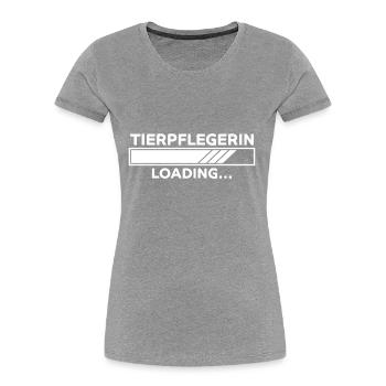 Tierpflegerin Spruch Lustig Tierpflegerin Geschenk - Frauen Premium Bio T-Shirt -  - Vorne - Mia (176cm)