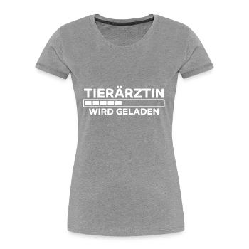 Tierärztin Spruch Job Lustiges Tierärztin Geschenk - Frauen Premium Bio T-Shirt - Navy - Vorne - Mia (176cm)