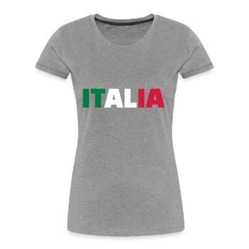 Italia - Women's Premium Organic T-Shirt - navy - Front - Mia (176cm)