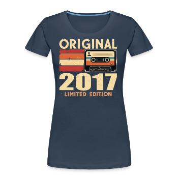 Birthday 2017 - Legendary since 2017 Gift 2017 - Women's Premium Organic T-Shirt - navy - Front - Mia (176cm)