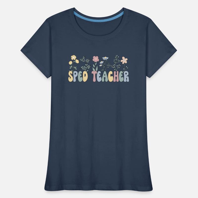 Enseignante en éducation de l’enfance en difficulté Éducation de l’enfance en difficulté École de l’enfance en difficulté T-shirt bio Premium Femme