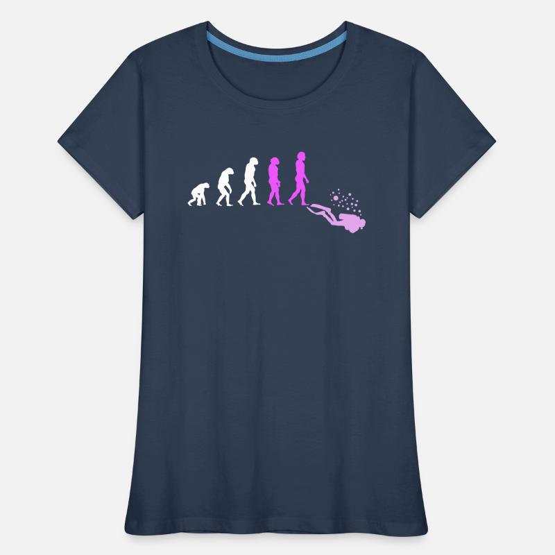 Plongée Plongeuse Scuba Evolution T-shirt bio Premium Femme