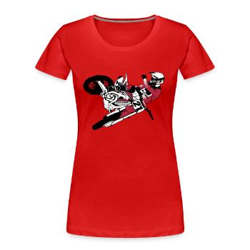 Moto Cross - motocross - T-shirt bio Premium Femme - bleu marine - Devant - Mia (176cm)