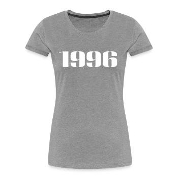 1996 - Gift born in 1996 - Women's Premium Organic T-Shirt - navy - Front - Mia (176cm)