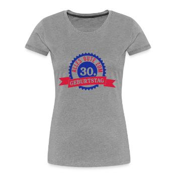 tout bon 30 2c - T-shirt bio Premium Femme - bleu marine - Devant - Mia (176cm)