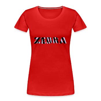 zebra - Frauen Premium Bio T-Shirt - Navy - Vorne - Mia (176cm)