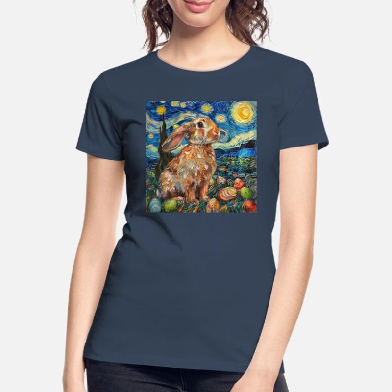 easter bunny, easter, bunny, happy easter, easter eggs Women's Premium Organic T-Shirt