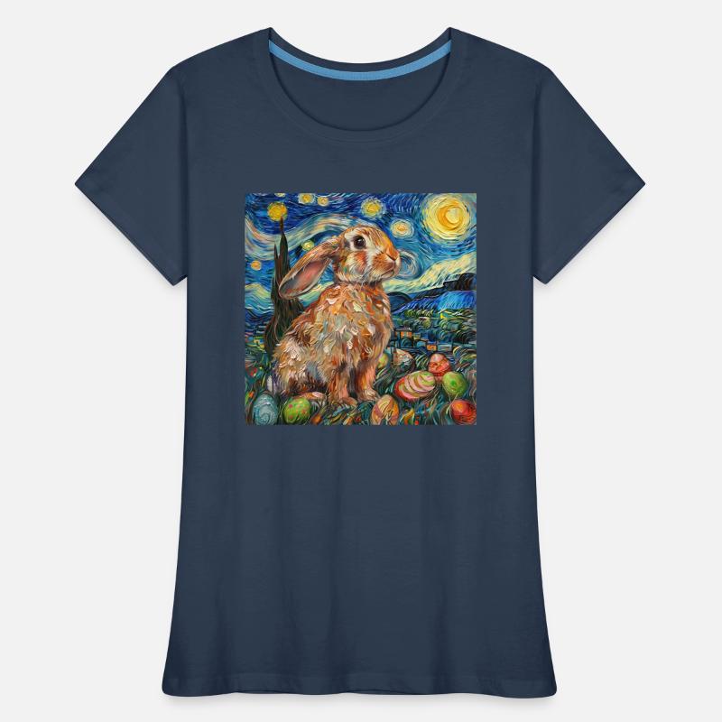easter bunny, easter, bunny, happy easter, easter eggs Women's Premium Organic T-Shirt