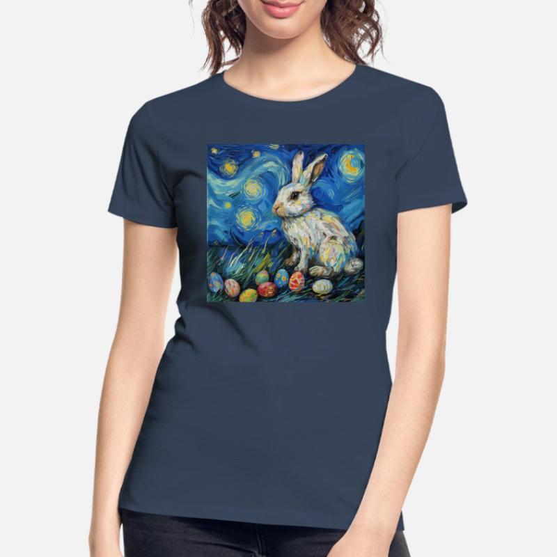 easter bunny, easter, bunny, happy easter, easter eggs Women's Premium Organic T-Shirt