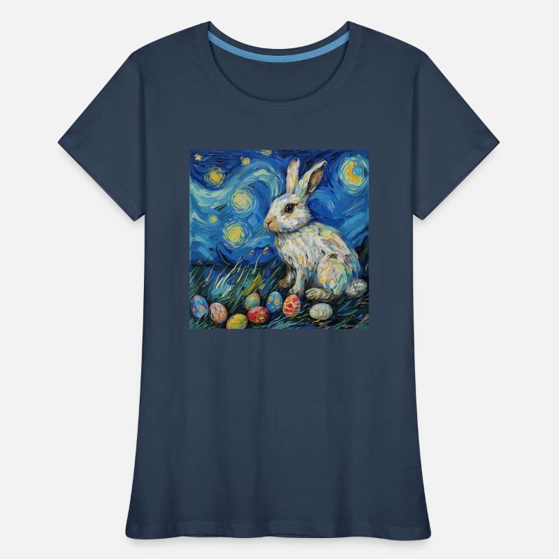 easter bunny, easter, bunny, happy easter, easter eggs Women's Premium Organic T-Shirt