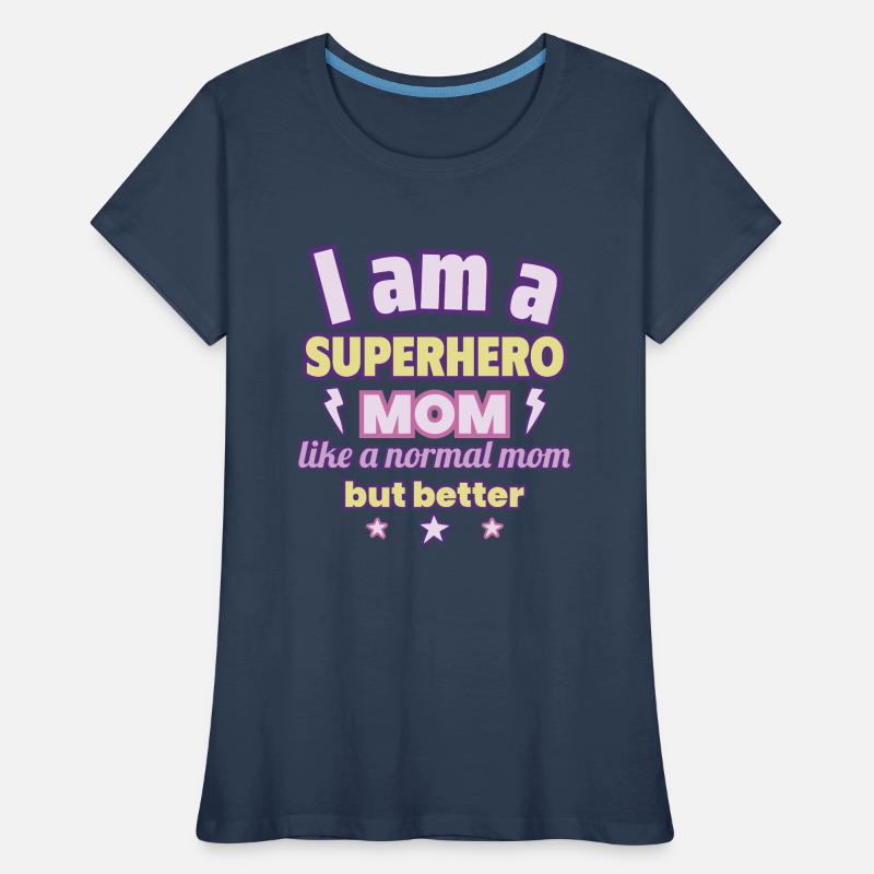 Mutter Superheldin, Muttertag Geschenk, Superheld Frauen Premium Bio T-Shirt
