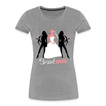 Braut Security 3C - Frauen Premium Bio T-Shirt - Navy - Vorne - Mia (176cm)