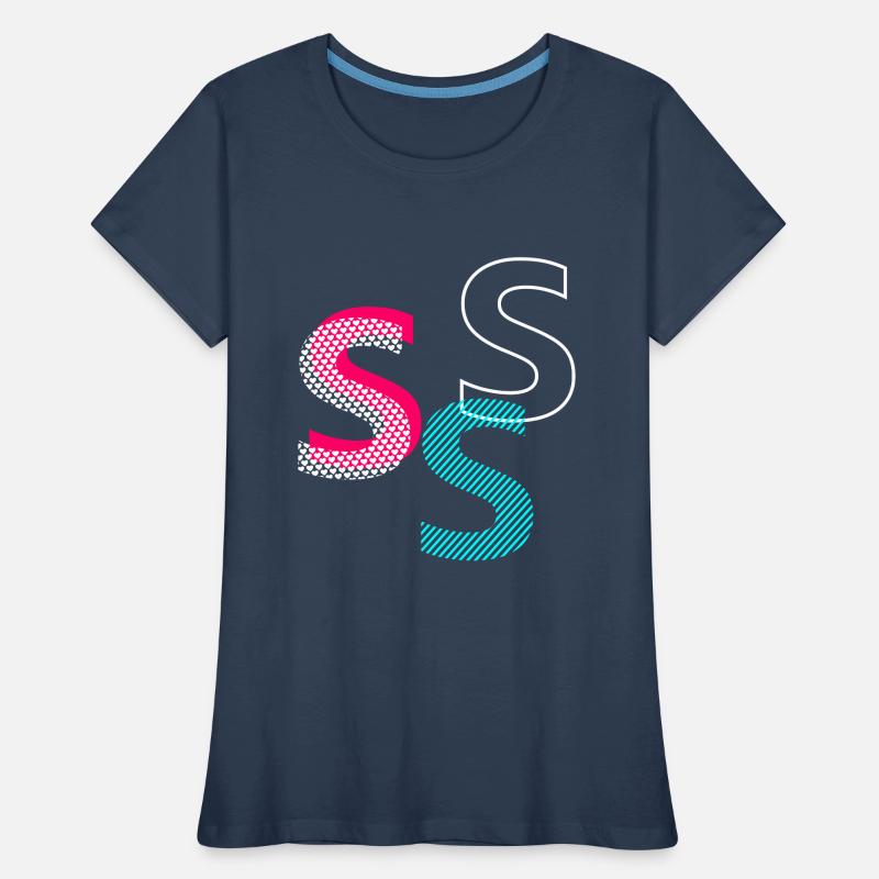 S Initial Frauen Premium Bio T-Shirt