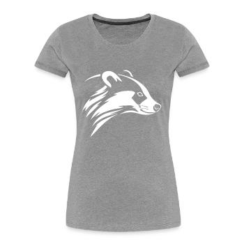 Badger - Women's Premium Organic T-Shirt - navy - Front - Mia (176cm)