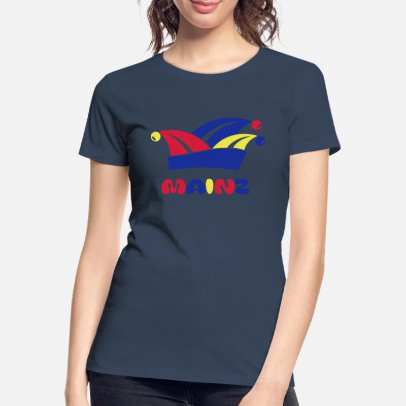 Fasching Narrenkappe Mainz 1, 2 oder 3 Farben Frauen Premium Bio T-Shirt