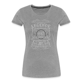 60. Geburtstag Lebende Legende 1962 Geboren 1962 - Frauen Premium Bio T-Shirt - Navy - Vorne - Mia (176cm)