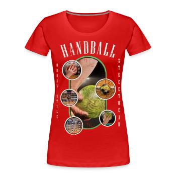Handball Handball Player Handball Sport Fan - Women's Premium Organic T-Shirt - navy - Front - Mia (176cm)