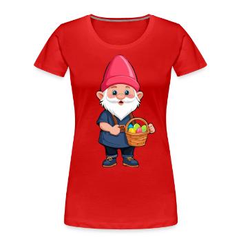 Ostern Nordische Wichtel Gnom Osterhase Zwerge - Frauen Premium Bio T-Shirt - Navy - Vorne - Mia (176cm)