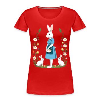 Nurse Bunny Easter Bunny Nurse - Women's Premium Organic T-Shirt - navy - Front - Mia (176cm)