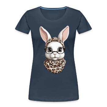 Mommy Bunny Cute Bunny Mom Cute Easter Bunny - Women's Premium Organic T-Shirt - navy - Front - Mia (176cm)