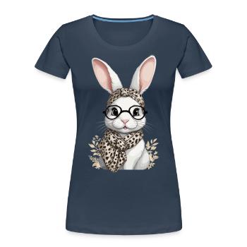 Mommy Bunny Cute Bunny Mom Cute Easter Bunny - Women's Premium Organic T-Shirt - navy - Front - Mia (176cm)