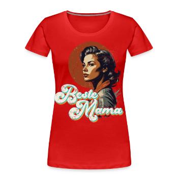 Best Mom Proud Mom Funny Mom - Women's Premium Organic T-Shirt - navy - Front - Mia (176cm)