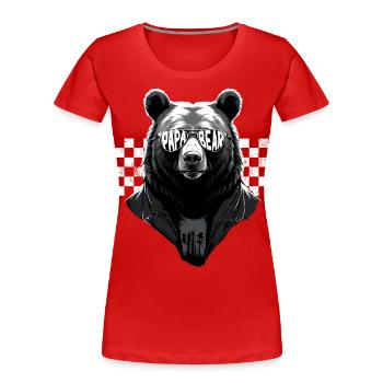 Bears Father Funny Father's Day Perfect Style - Women's Premium Organic T-Shirt - navy - Front - Mia (176cm)