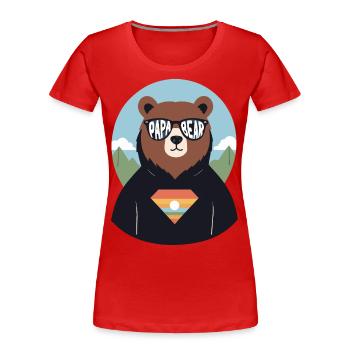 Bears Dad Funny Dad Perfect Style - Women's Premium Organic T-Shirt - navy - Front - Mia (176cm)