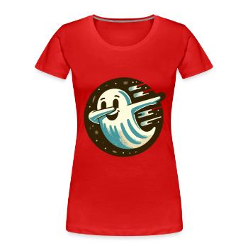Funny Halloween Party Spooky Haunted Season - Women's Premium Organic T-Shirt - navy - Front - Mia (176cm)